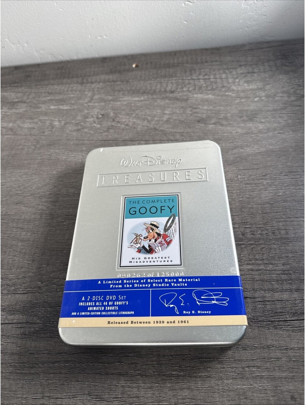 Walt Disney Treasures: The Complete Goofy DVD 2002 2-Disc Set Collectable Tin